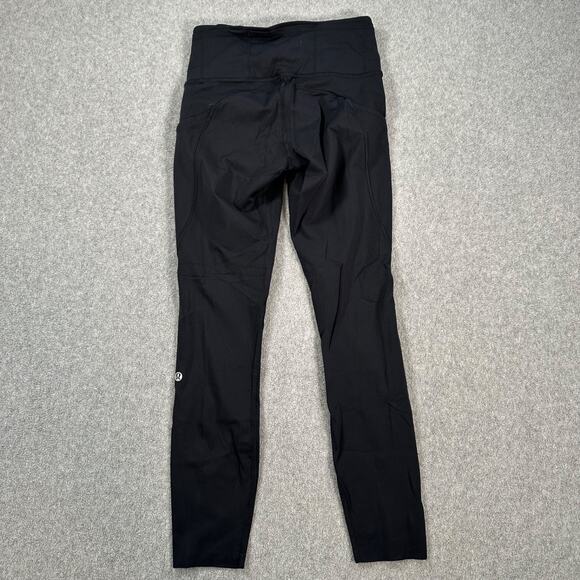 Lululemon Fast Free 7/8 Tight II *Non-Reflective Nulux 25" Black Womens 4 W5BXQS - Picture 10 of 11